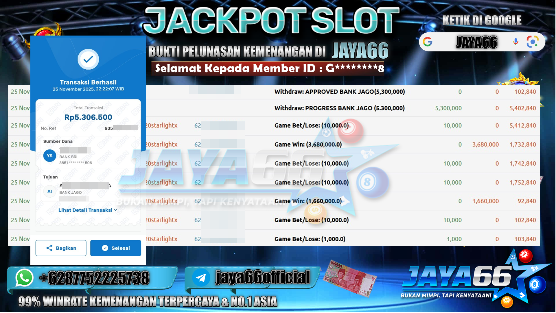 JAYA66 – BUKTI KEMENANGAN SLOT STARLIGHT PRINCESS 1000 Rp.5.300.000,- LUNAS